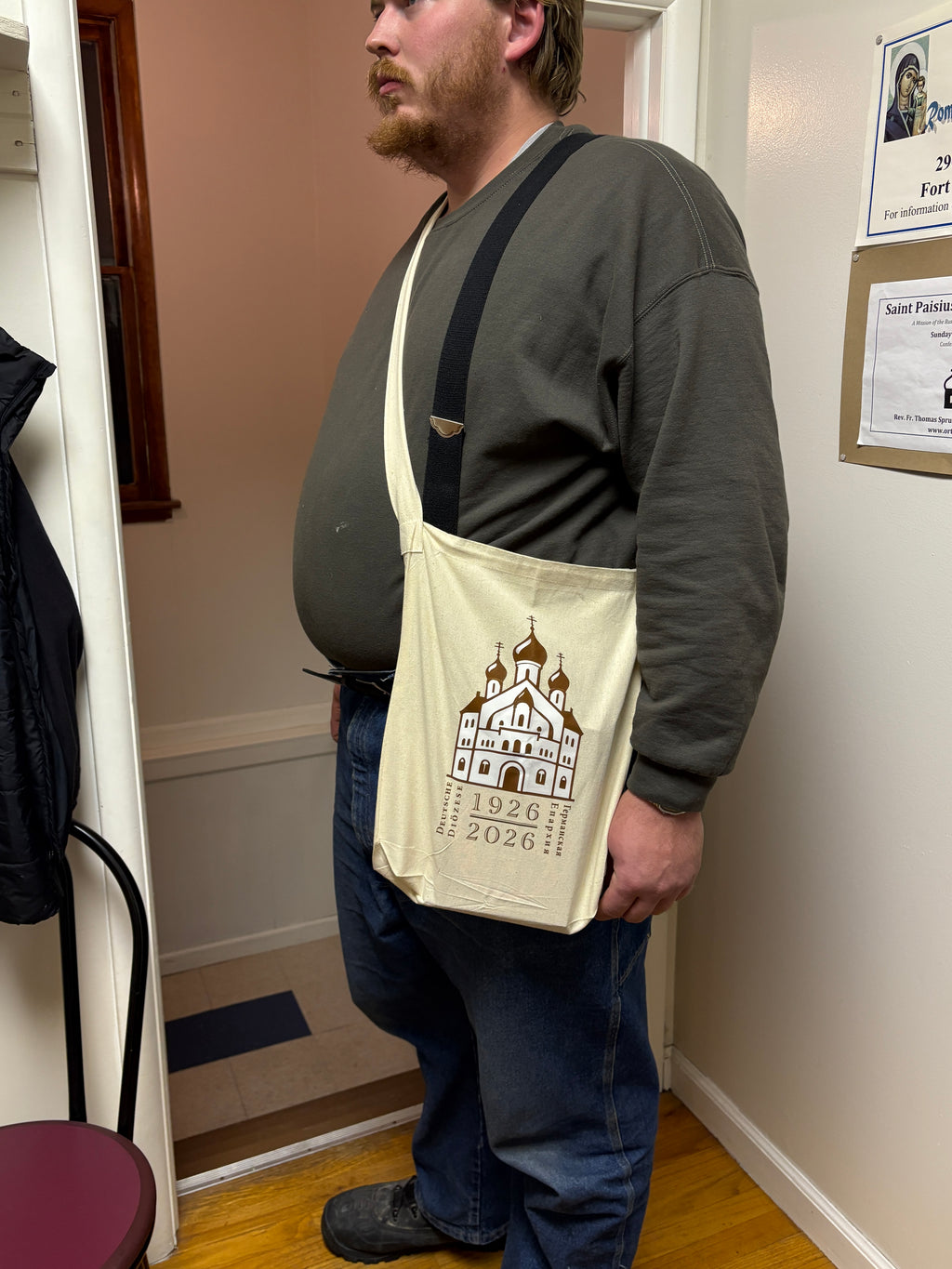 Flat Canvas German Diocese Anniversary Tote Bag